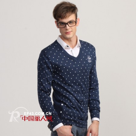 马克·华菲男装13年春款 轻薄针织演绎浓浓真情