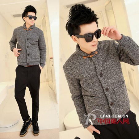 潮男活力都市风酷酷时尚寒冬棉衣