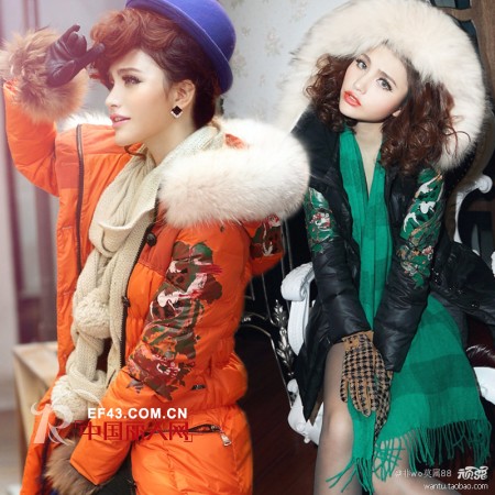 甜美显瘦新年羽绒服温馨来袭