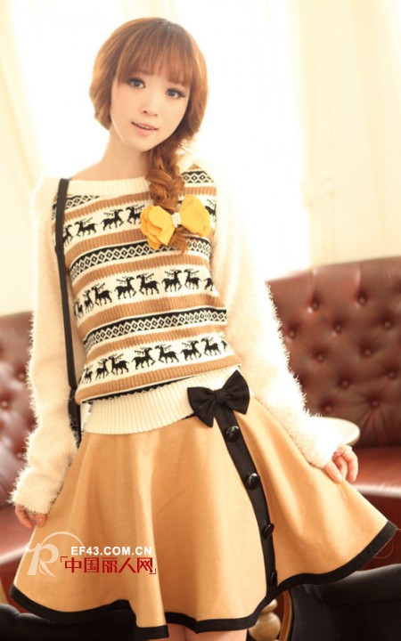 短裙心机搭  娇小MM显高秘籍