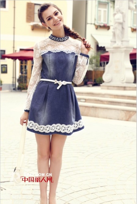 秋冬款蕾丝连衣裙搭配 Mix最时尚