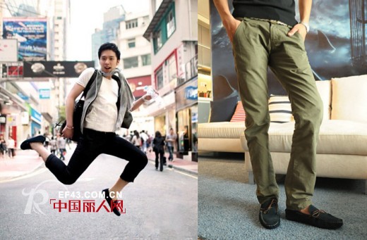 男士豆豆鞋怎么搭配?