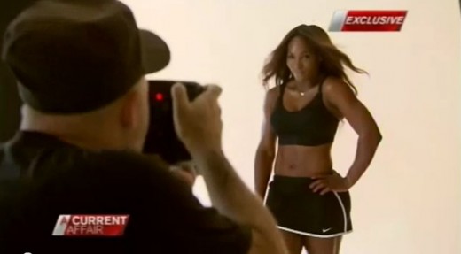 网球运动员小威曾为Berlei拍摄运动内衣广告