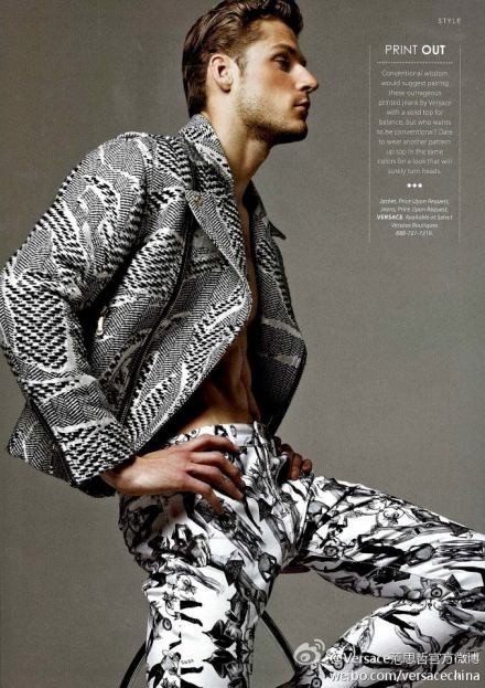 Versace 2013秋冬男装杂志大片赏析