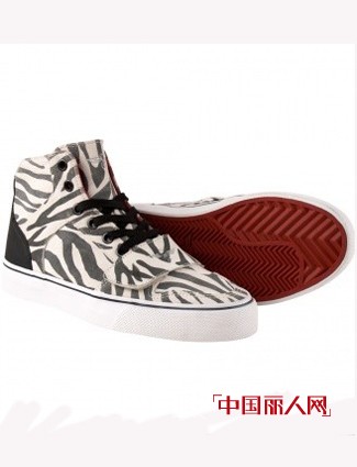 Creative Recreation 2013年春季Cesario XVI系列斑马纹帆布鞋