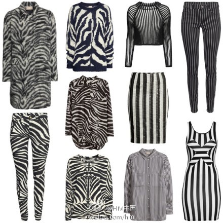 黑白纹路单品推荐 经典LOOK展现超强气场