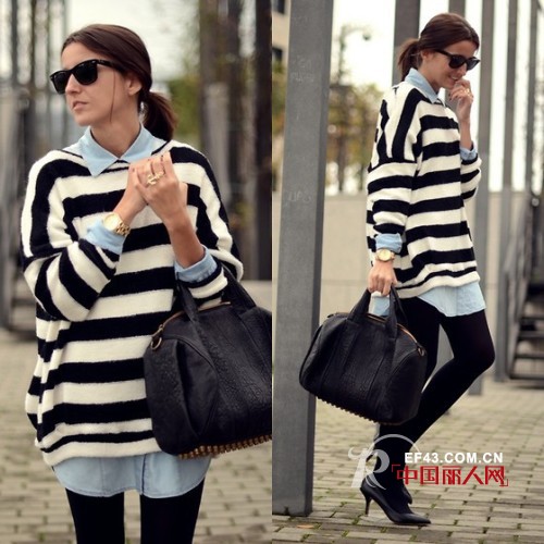 黑白纹路单品推荐 经典LOOK展现超强气场