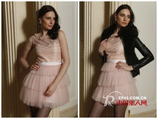 参加晚宴聚会怎么穿  小洋裙+皮草震撼全场