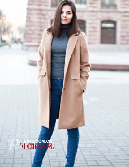 驼色大衣穿搭 欧美街头起亮相