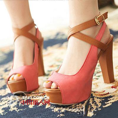 初秋优雅气质露趾高跟鞋 尽显女神范儿