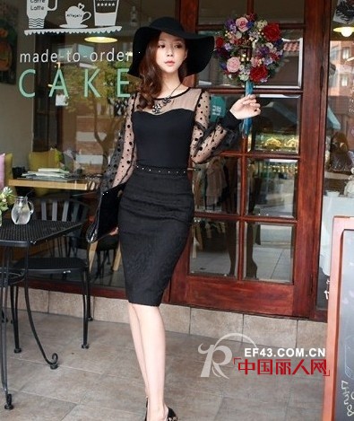 秋季修身铅笔裙搭配  个性OL女王非你莫属