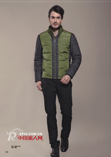 秋冬季节 商务男士轻便棉服保暖又时尚的搭配经