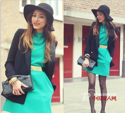 连衣裙+宽檐帽 不一样的连衣裙诠释