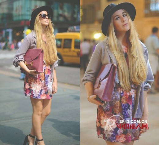 连衣裙+宽檐帽 不一样的连衣裙诠释