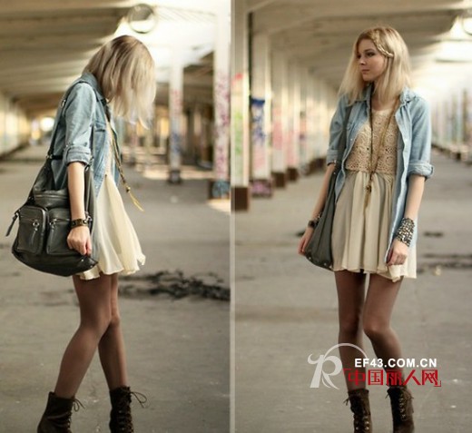 外套+连衣裙 深秋季节让你的装扮够吸引人