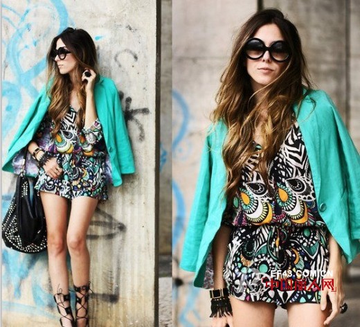 外套+连衣裙 深秋季节让你的装扮够吸引人