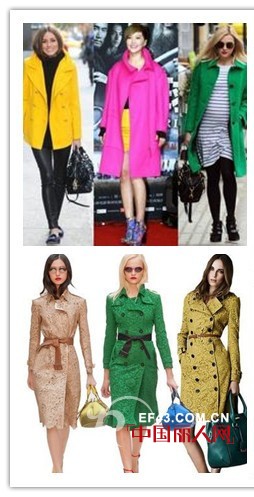 2013秋季风衣设计碰撞国际时尚新潮流
