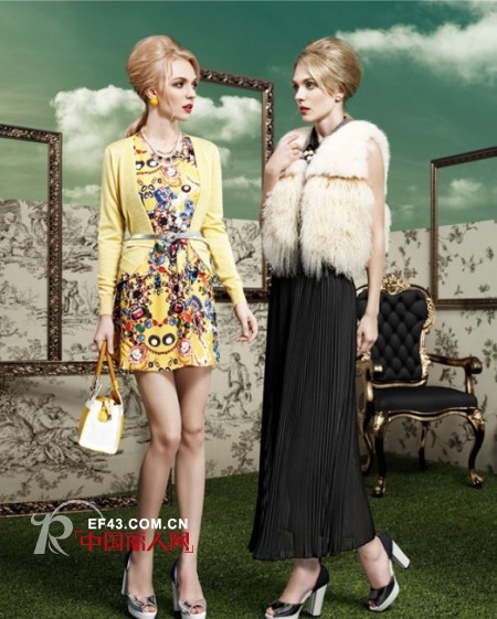 秋冬新款印花连衣裙 让女性华丽转身