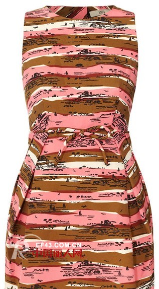 OrlaKiely2013新品复古印花连衣裙甜美可爱