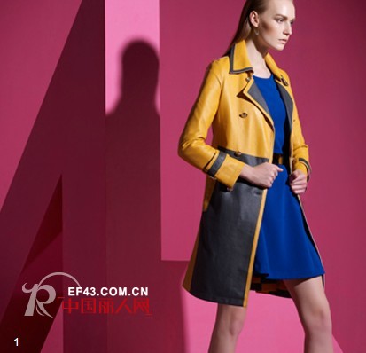 秋冬新款彩色大衣搭配驱走暗淡氛围