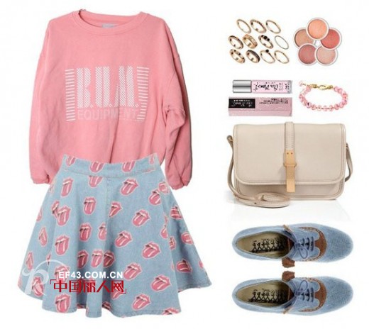 卫衣搭配 卫衣+裙子 做个温暖的女子