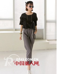 舒适休闲裤 打造完美超模身材