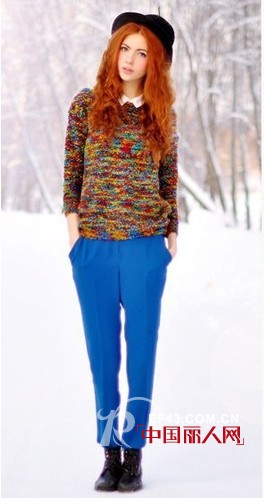 毛衣搭配衬衫 小清新范穿出来