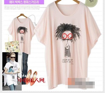 手绘大牌T恤图案 个性时尚两不误