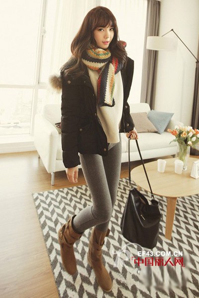 4种围巾系法 冬季围巾搭配