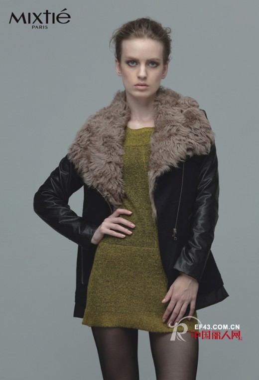 秋冬时节  不同材质的搭配创造意想不到的视觉效果