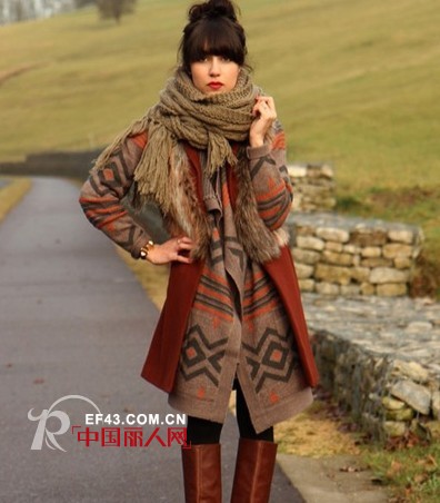 小脸围出来 围巾系发图解