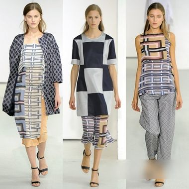 几何元素剪影 2014春夏T台新趋势