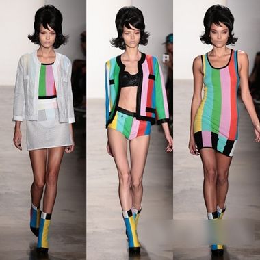 几何元素剪影 2014春夏T台新趋势