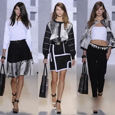 几何元素剪影 2014春夏T台新趋势