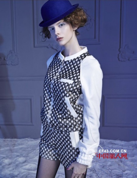 千鸟格图案怎么搭配秀亦-SHOWY&CO千鸟格服装