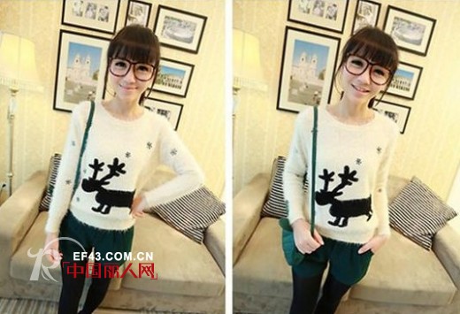 冬季时尚毛呢短裤 搭配毛衣显高更时尚