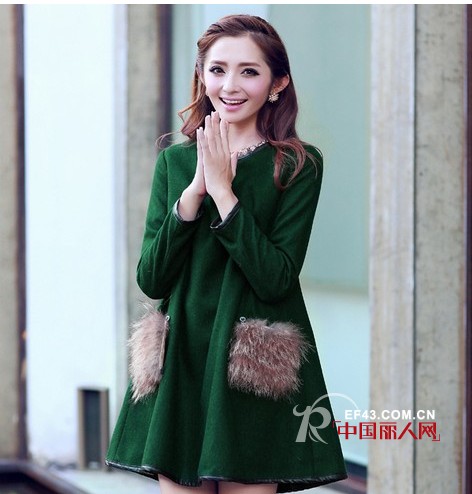 裙装搭配 秋冬季裙角翩翩