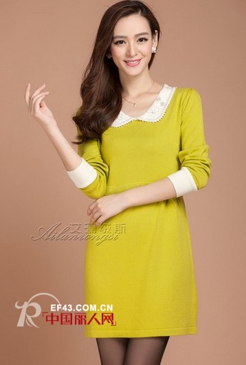 裙装搭配 秋冬季裙角翩翩