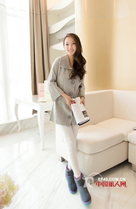 米色毛衣开衫搭配 长款外套怎么打底