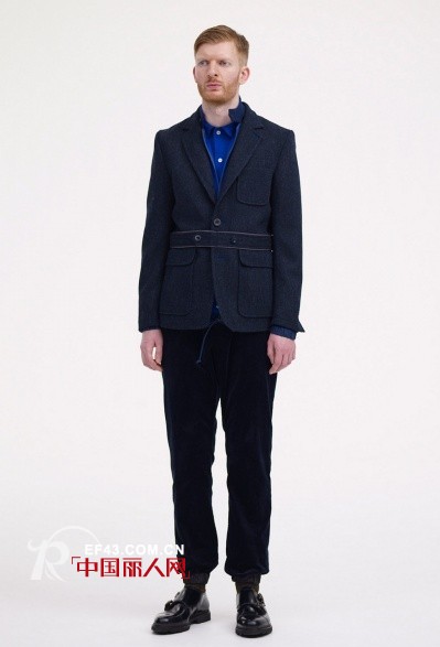 Sacai秋冬MEN男装——丝绸与一系列的粗花呢搭配