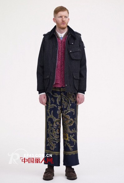 Sacai秋冬MEN男装——丝绸与一系列的粗花呢搭配