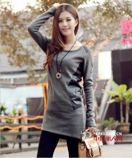 加绒连衣裙 温暖不累赘