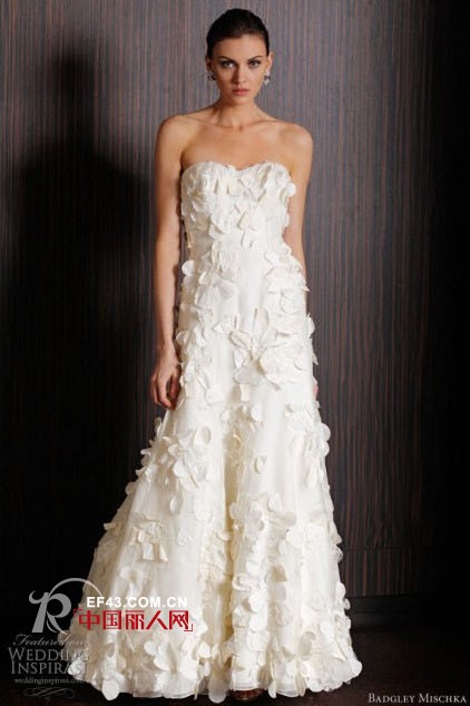 Badgley Mischka婚纱礼服系列  奢华复古闪亮夺目