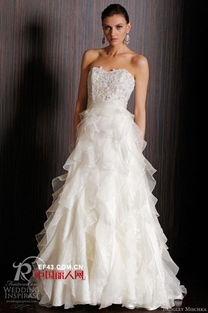 Badgley Mischka婚纱礼服系列  奢华复古闪亮夺目