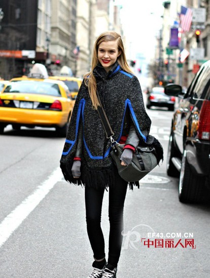 斗篷外套轻装来袭演绎小淑女风尚