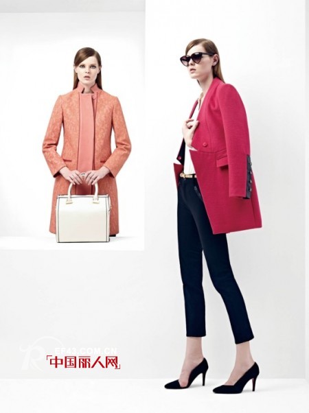 冬季大衣搭配 裸色糖果色点亮视觉