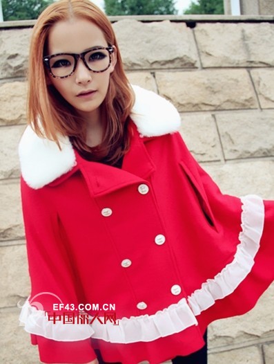 冬季斗篷外套 时尚慵懒随意搭