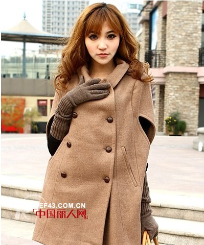 冬季斗篷外套 时尚慵懒随意搭