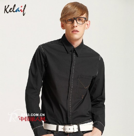 男装也要“色” 卡莱芙品牌男装2014艳丽升温