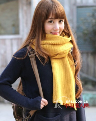 冬季防寒保暖围巾搭配 女士毛线围巾搭配